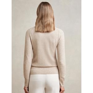 REISS Anya Wool-Blend Open-Stitch Jumper